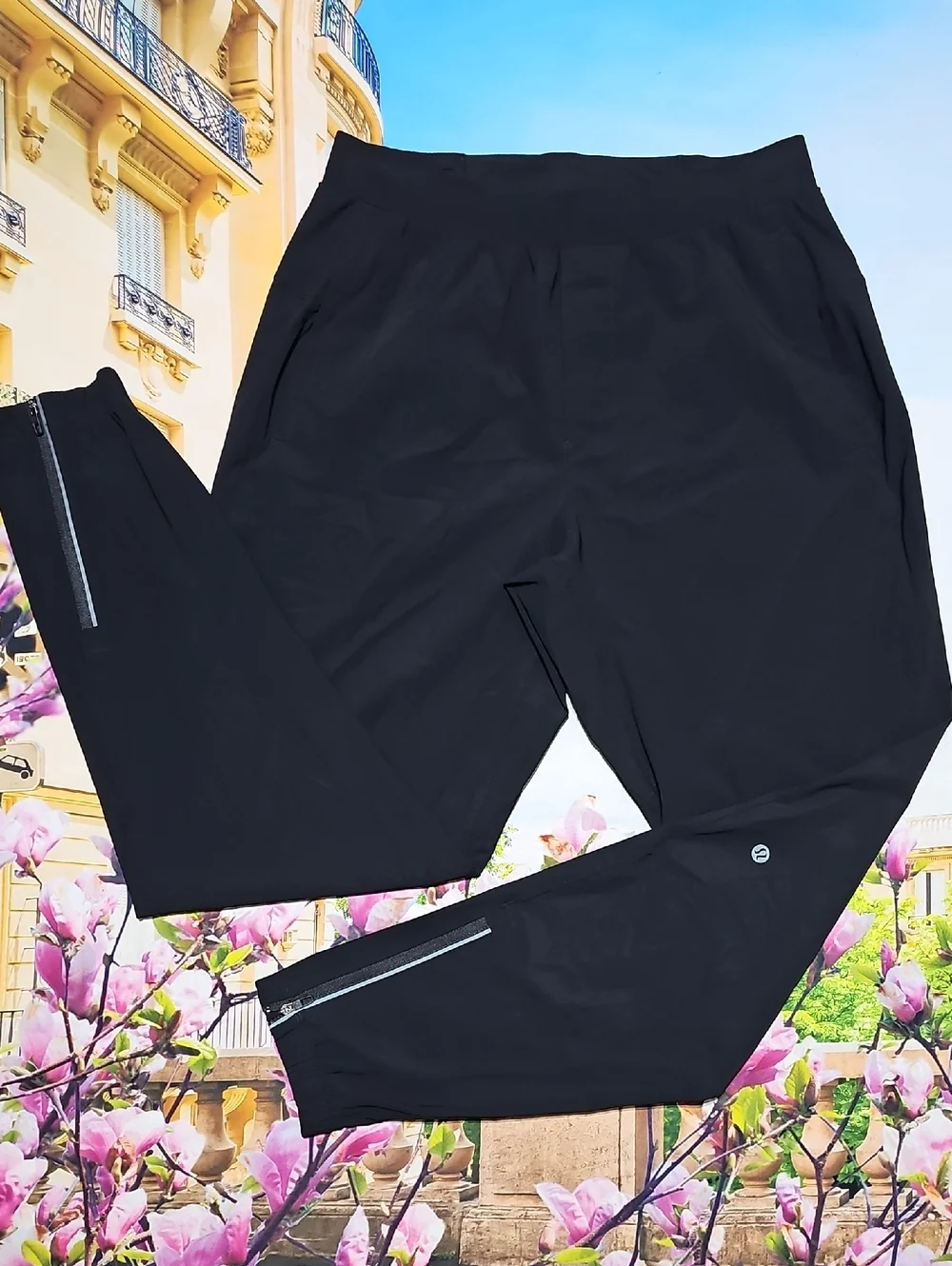 Lululemon‎ Zippered Ankle High Waist Black Athletic Pants Size Medium